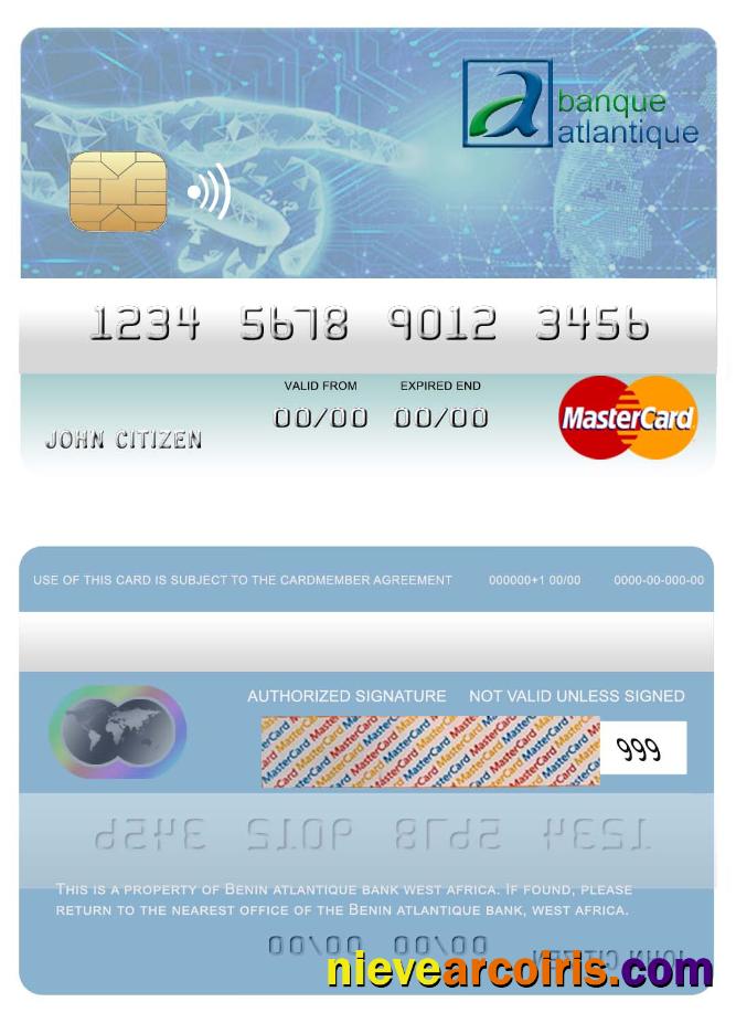 Benin Atlantique bank mastercard